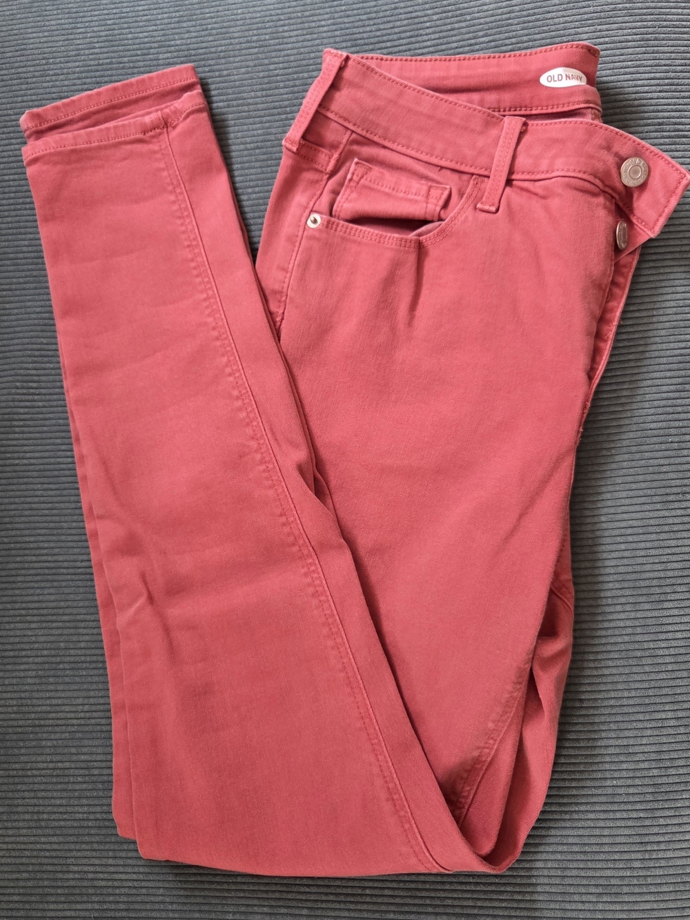 Old Navy Women's Coral-Pink Skinny Jeans
